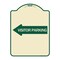 Signmission Visitor Parking With Left Arrow Heavy-Gauge Aluminum Architectural Sign, 24" x 18", TG-1824-24377 A-DES-TG-1824-24377 - alternate 1
